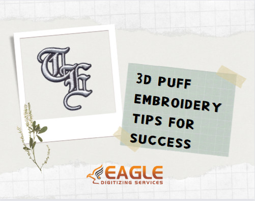 3d puff Embroidery Digitizing